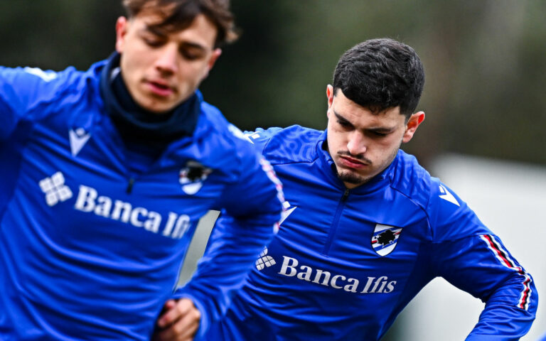 Tactical drills for Samp. De Luca, Kasami back with the group