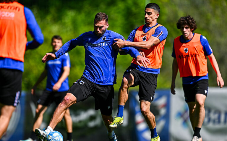 Drills and training matches focusing on Spezia, morning session on Thursday
