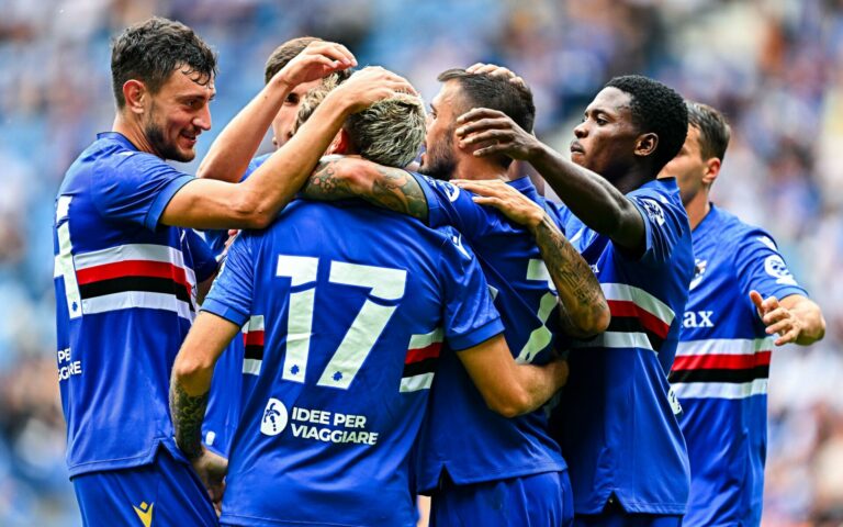 Coda, Stoppa e doppio La Gumina: poker Samp al Magdeburg