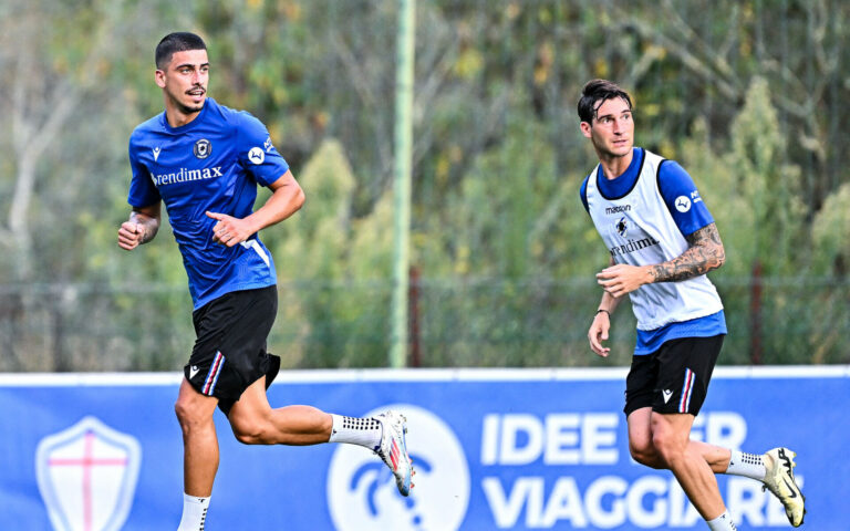 Esercitazioni tattiche per la Samp, venerdì rifinitura pomeridiana