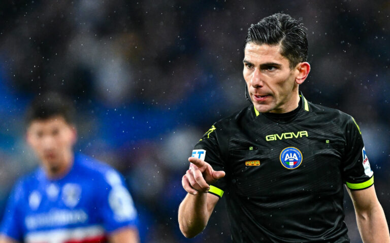 Arbitri: Sampdoria-Frosinone affidata a Dionisi dell’Aquila