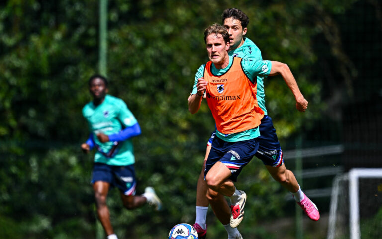 Qui Bogliasco: mattutino tecnico-tattico in vista di Spezia-Samp