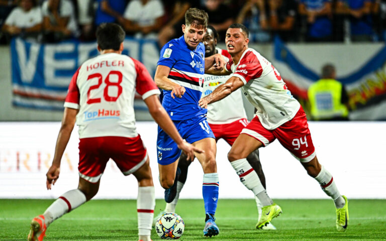 Tris del Südtirol al “Druso”, Sampdoria ferma al palo