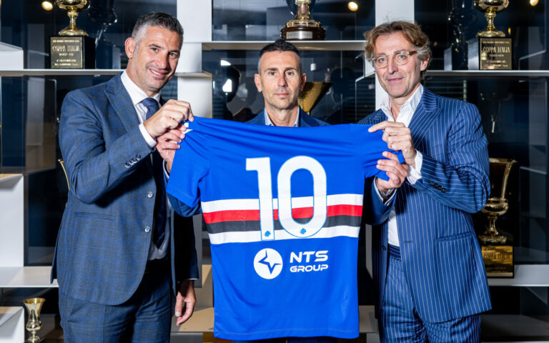 NTS Group back jersey sponsor dell’Academy U.C. Sampdoria