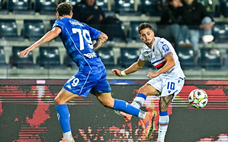 Çuni riacciuffa l’Empoli, un punto per la Samp al “Castellani”