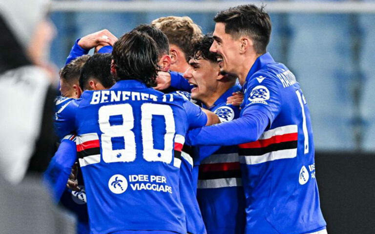 Sotto per due volte, la Samp ribalta la Carrarese e vince