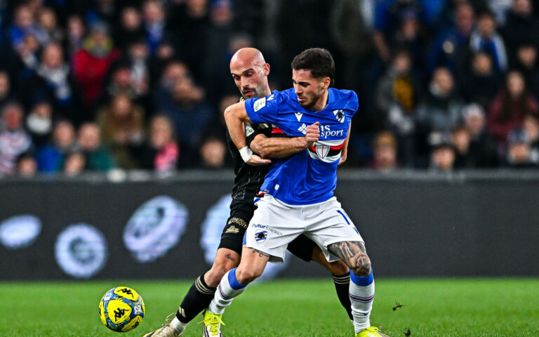 Cherubini illude la Samp, l’Entella la riprende nel finale