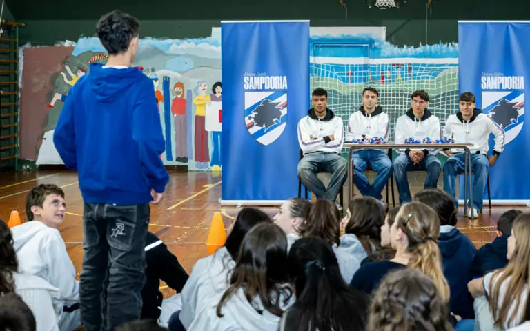 La Sampdoria torna a scuola con il progetto ‘Crescere Bene’