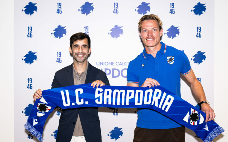 Gartenmann è blucerchiato: contratto fino al 30 giugno 2028
