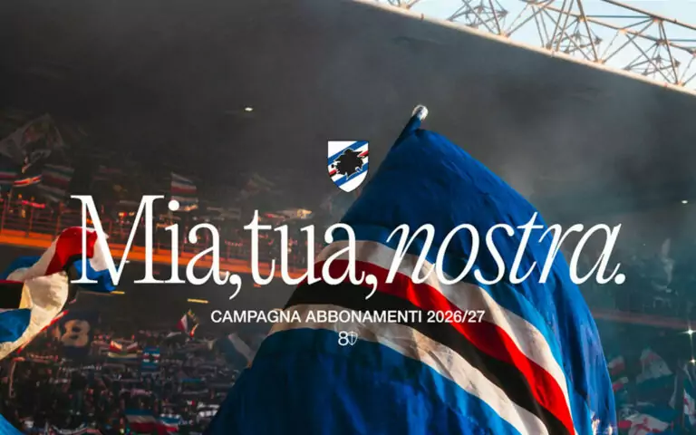 Mia, tua, nostra: la campagna abbonamenti U.C. Sampdoria 2026/27