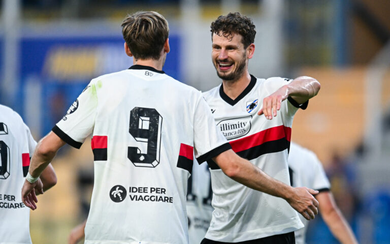 Abildgaard e Lauritsen stendono il Parma, alla Samp il ‘Doppio Malto’