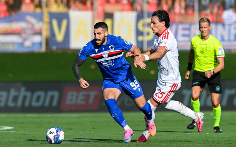 Lauritsen fallisce un rigore, la Samp cade a Mantova